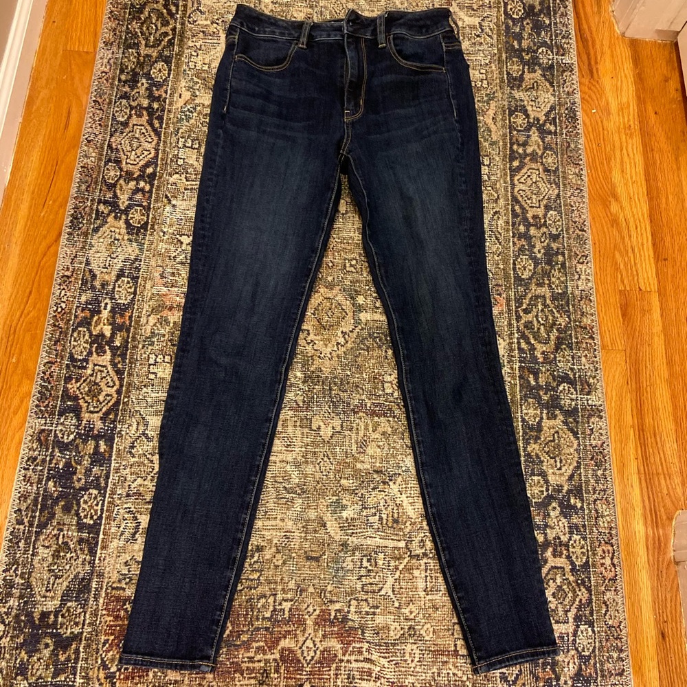 American eagle high rise skinnies 6